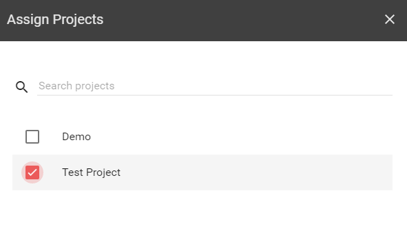 Assign Projects