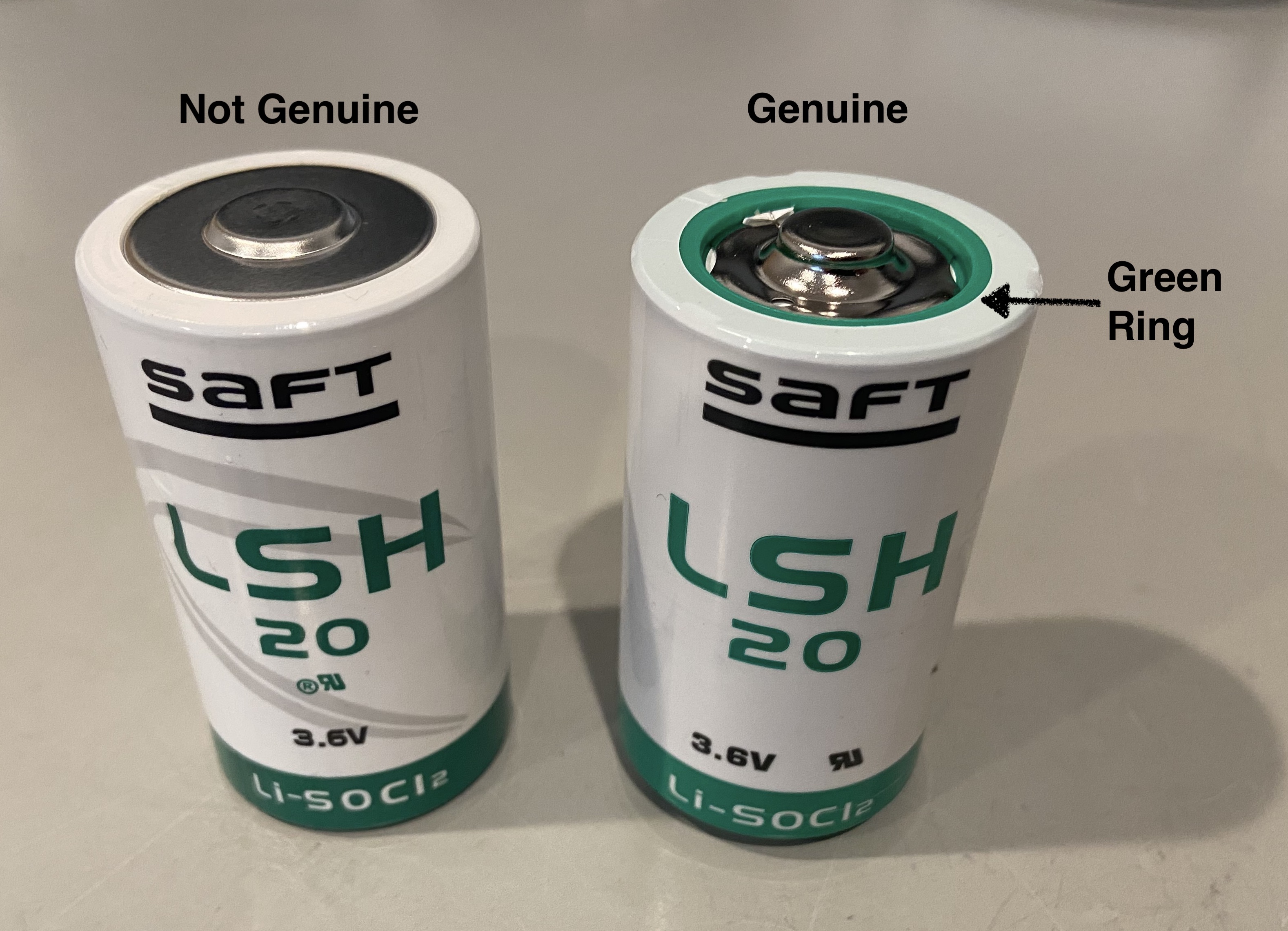 Saft Battery Comparison