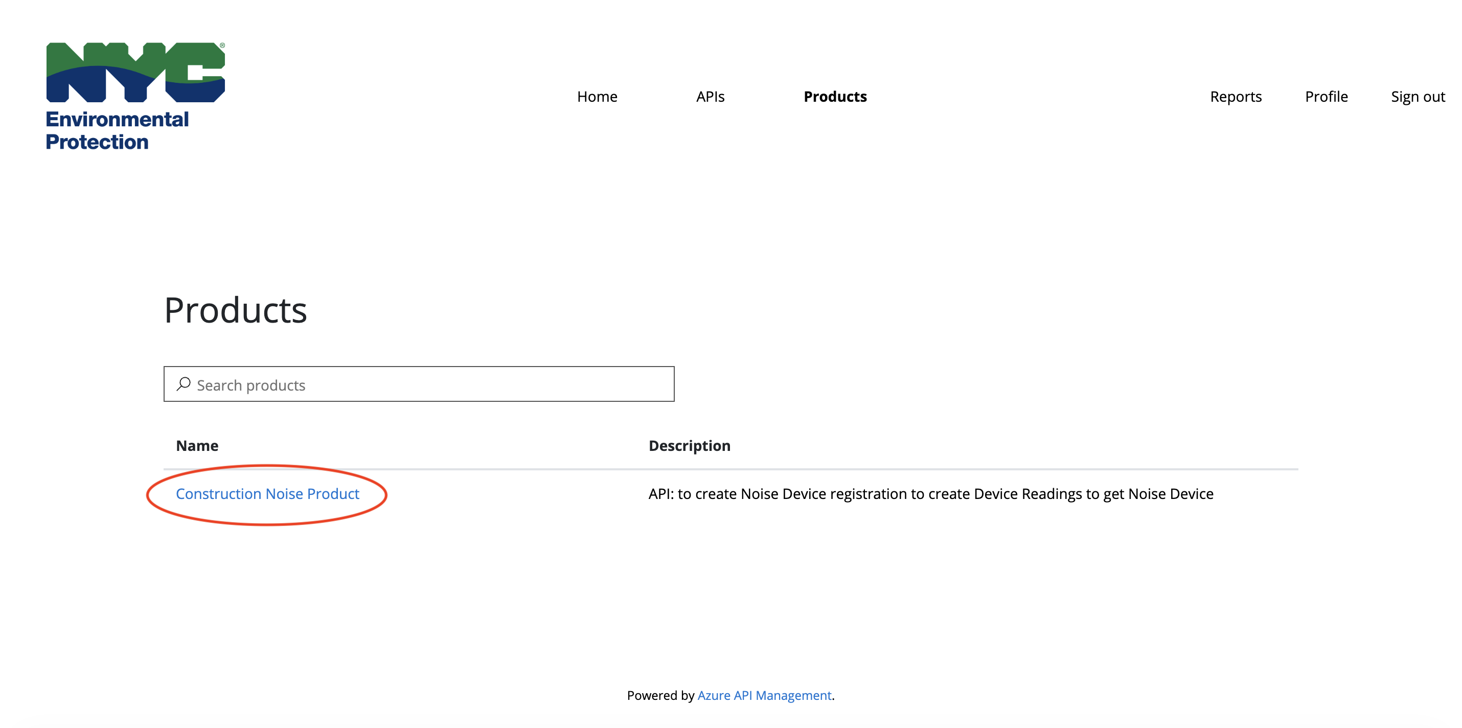 NYC DEP Product Page